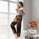 thumbnail image 5 of Fotbe Cool Fire Lion Pantalones de Pijama para Mujer, Pantalones de Dormir, Pantalones Pj con Cordón y Bolsillos-Small, 5 of 6