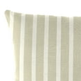 thumbnail image 4 of Jordan Manufacturing Sunbrella 18" x 18" Shore Linen Natural Stripe Square Outdoor Throw Pillow (2 Pack), 4 of 9