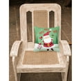 thumbnail image 2 of Carolines Treasures VHA3016PW1818 Merry Christmas Santa Claus Ho Ho Ho Fabric Decorative Pillow  18H x18W multicolor, 2 of 2