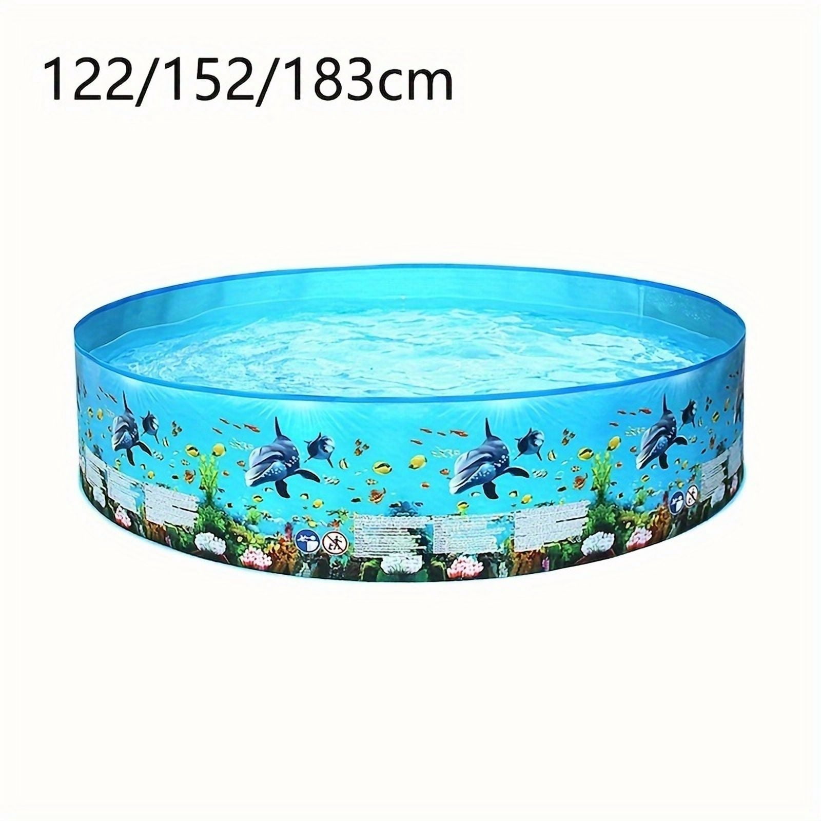 Small Medium Large Inflatable Swimming Pool Thickened Wear Resistant Design Family Summer Outdoor Courtyard Pool For Party Entertainment 122 152 183cm