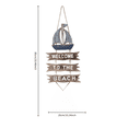thumbnail image 2 of 3D Wooden Fish-Shaped Welcome Sign, Nautical-Themed Rustic Wall Decor for Beach House and Cottage, Mediterranean Style Hanging Ornament for Front Door Porch Garden and Patio, 2 of 7