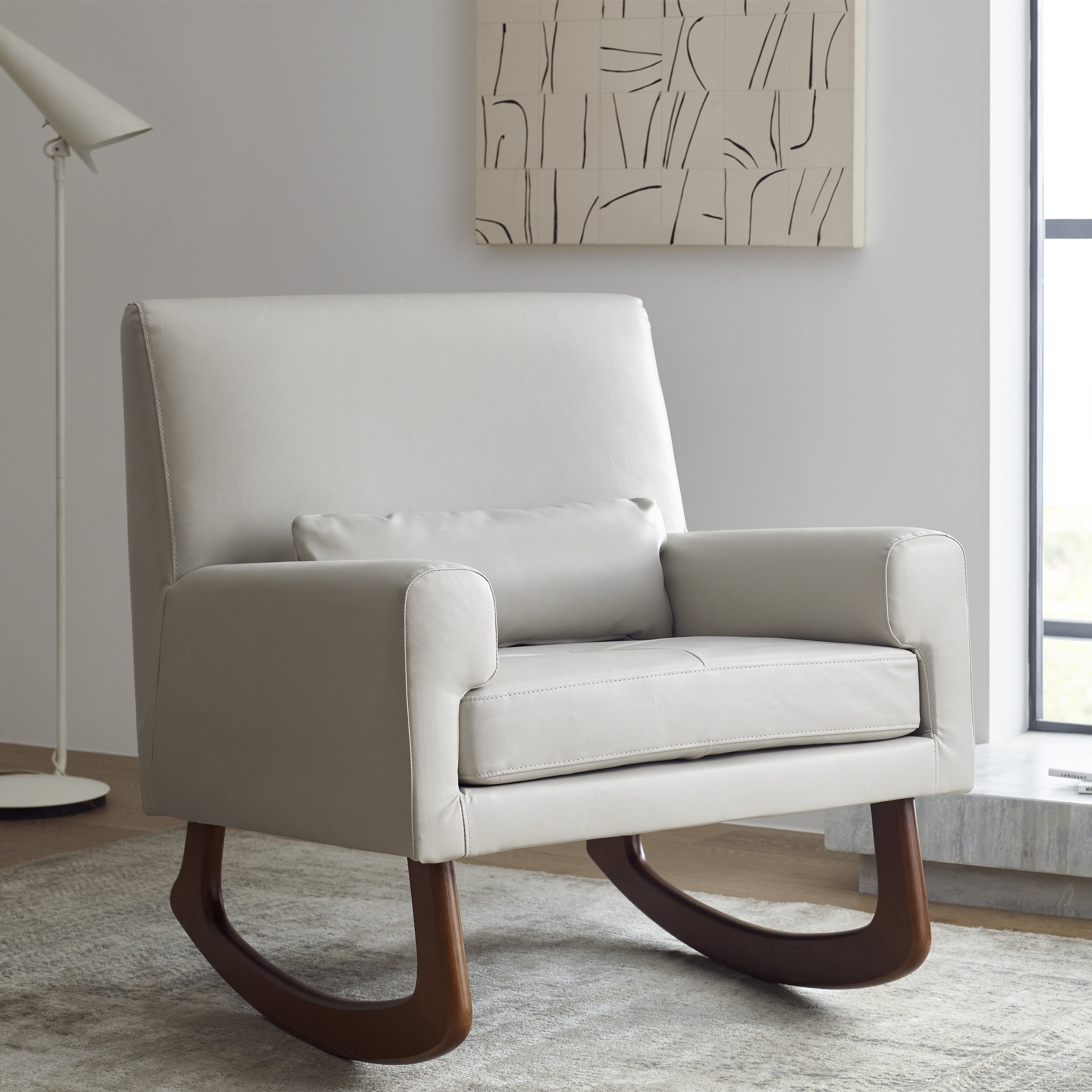 Nursery works leather rocker sale