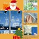 thumbnail image 4 of Christmas Window Stickers,Christmas Decorations,10 Sheets PVC Static Snow Window Stickers, 3D Reusable and Detachable, Window Displays Stickers,Party, 4 of 5