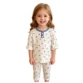 thumbnail image 3 of Leey-World Toddler Girl Pajamas 2 Piece Pajamas Boys Long Sleeve Sets Toddler Boys Pjs Kids Sleepwear Sets(Blue,110), 3 of 8