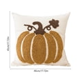 thumbnail image 2 of Halloween Decoration for Home Indoor Outdoor Clearance Under $5.00!Fall Halloween Pumpkin Tufted Throw Pillow Cover Embroidered Decorative Cushion Cover Holiday Couch Sofa Bed Home Decor Pillowcase, 2 of 7