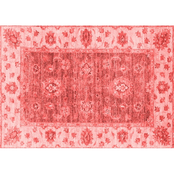 Ahgly Company Indoor Rectangle Oriental Red Traditional Area Rugs, 8' x 12'