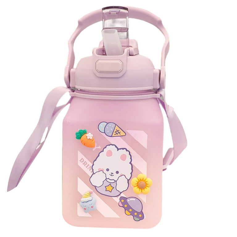 Hesroicy Adjustable Shoulder Strap Sippy Cup - Easy to Carry, Cute