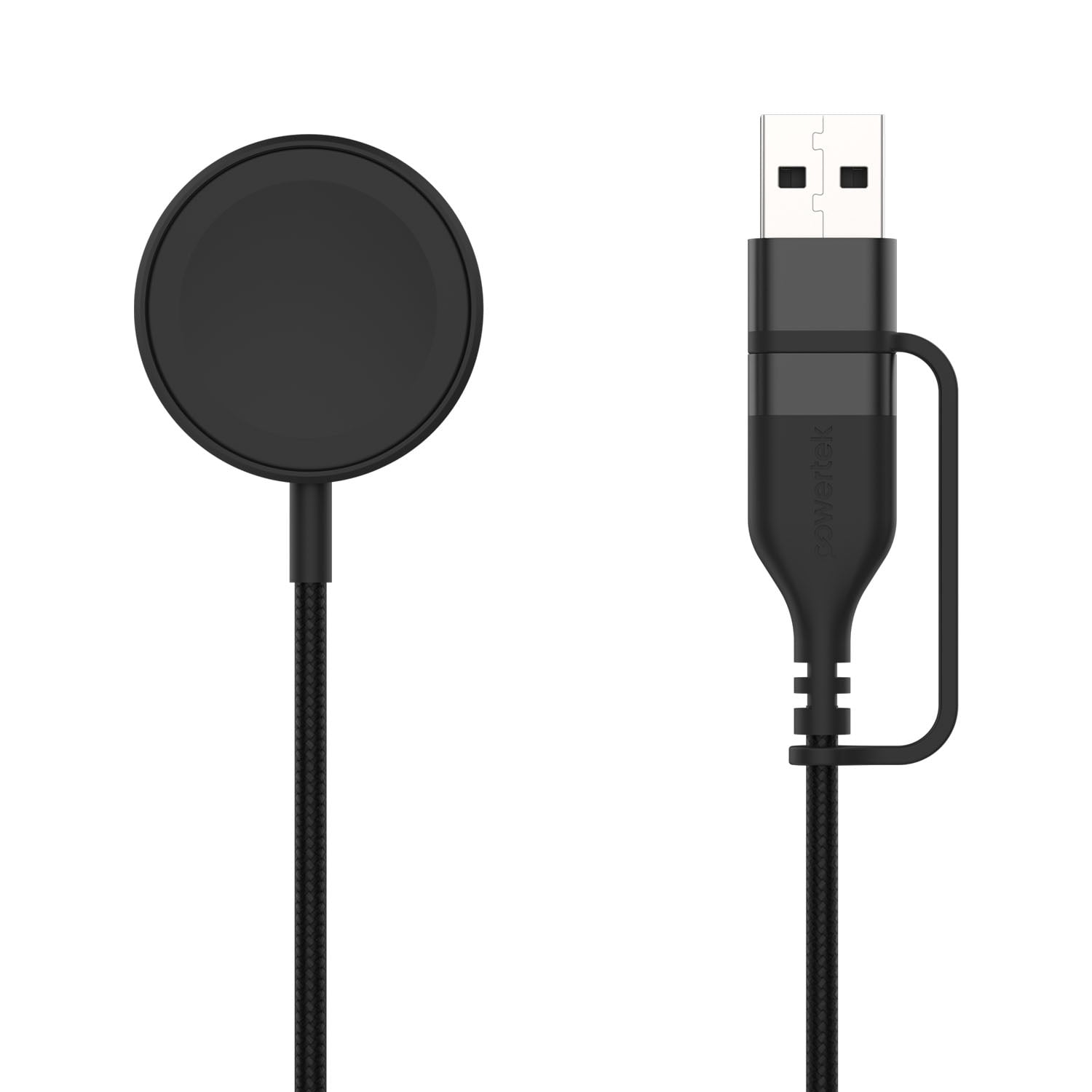 Liquipel Powertek Nylon Braided Watch Charger - Black