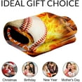thumbnail image 4 of Custom Throw Blanket Gift for Boys - 30" x 40" Inches Soft Cozy Baseball Blanket for Lap, Couch, Office - Cool Sport Throw Blanket for Girls Kids, 4 of 6