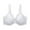 White, variant on Under $5 No Underwire Bras for Women Plus Size Women's Thin Without Gathered Underwear Sexy Lace With Steel Ring Adjustable Large Size Front Buckle Bra(Black,L)
