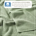 thumbnail image 3 of Great Bay Home Quick Dry Loop Textured 6-Piece Bath Sheet Set, Eucalyptus, 3 of 6