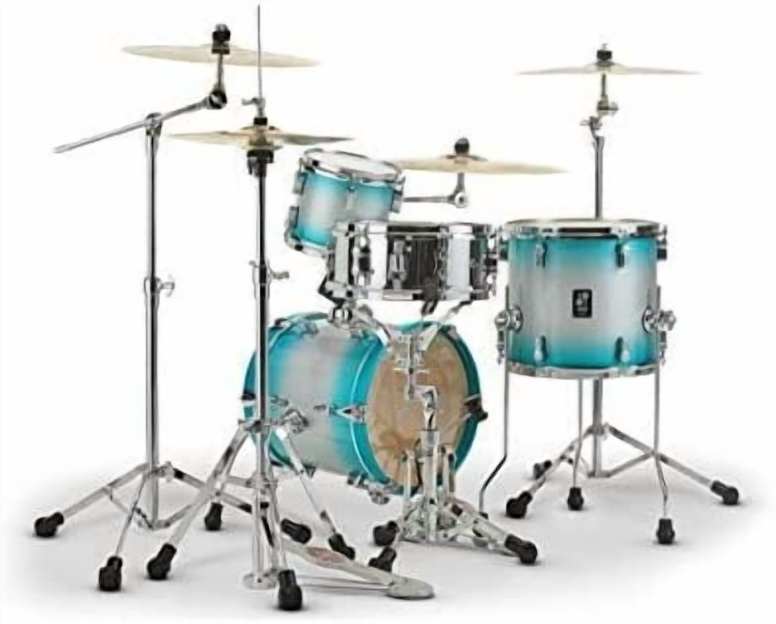 Sonor AQ2 Martini 4-Piece Maple Shell Pack w/ 14" Bass Drum - Aqua Silver Burst