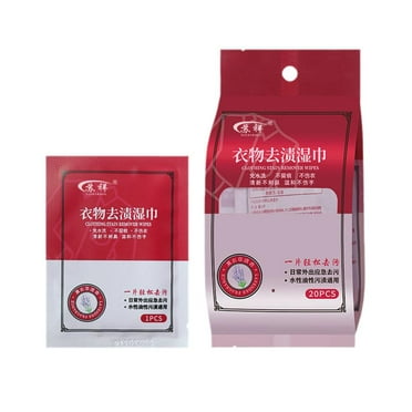 Clothing Stain Removal Wet Wipes Individual Wrapped Cleaning Wipes AU N1Z3
