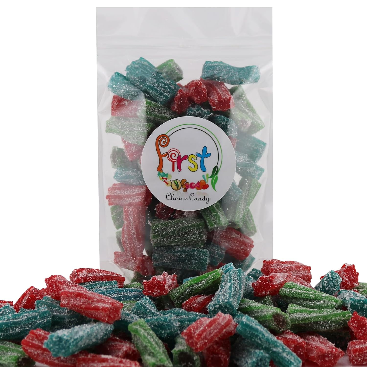 FirstChoiceCandy Sour Licorice Twist Bites, Twisteroos Pectin Filled Sour Bites (4.4 Pound, Assorted)