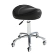 thumbnail image 4 of Elodie Saddle Stool Adjustable Nail Beauty Pulley Work Chair for Lab Salon Manicure Black, 4 of 8