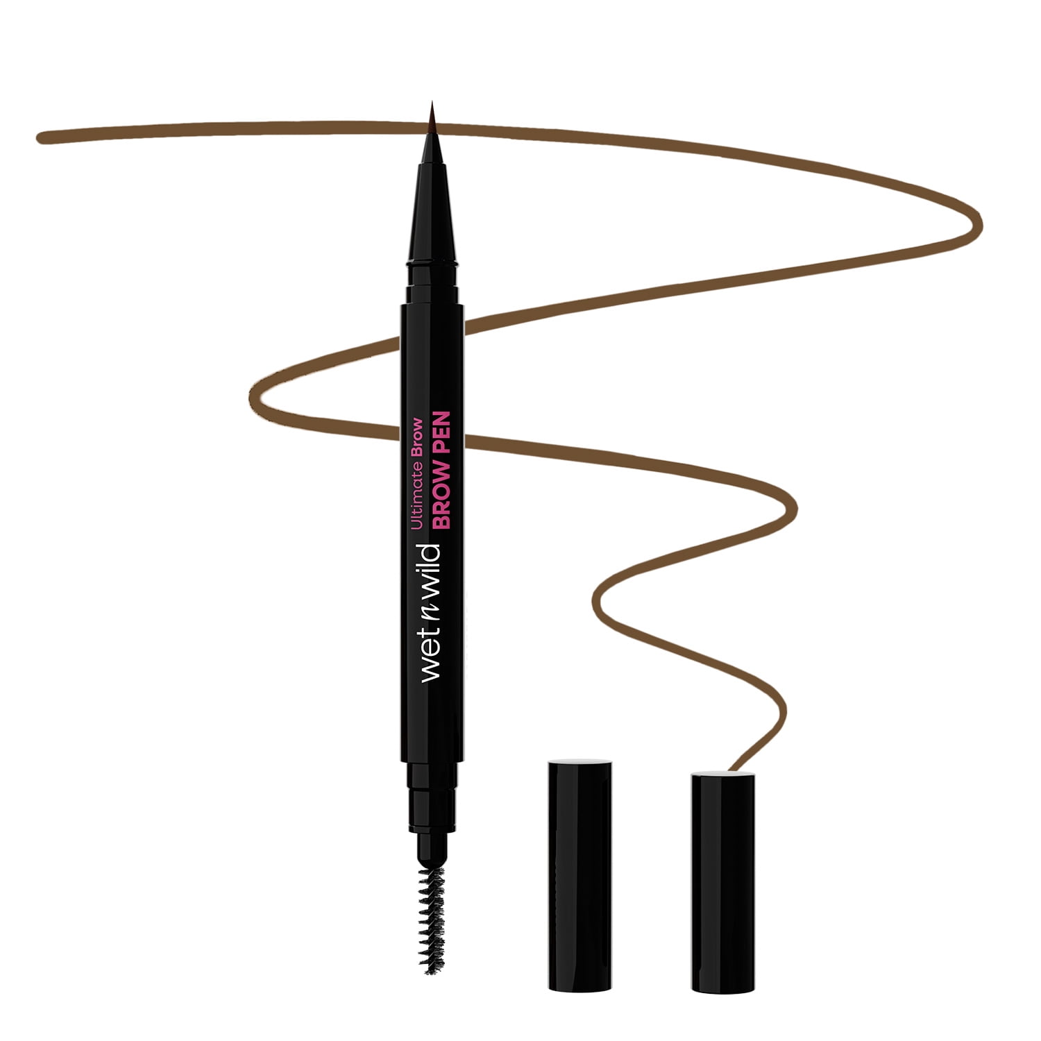 Wet n Wild Ultimate Brow Ultra-Fine Medium Brown Pen, 0.017 fl oz