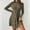 Army Green, variant on Women's Sweater Dress 2025 Fall Lightweight Long Sleeve Mock Neck A Line Fit and Flare  Knit Short Dresses