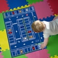 thumbnail image 4 of LHNFT Kids Rug, Children's Room Rug, Fun Car Park Kids Play Mat, Rail City Living Carpet, Washable Non-Slip Children's Carpet, 40x60cm, 4 of 5