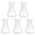 thumbnail image 1 of Plastic Conical Flask for Science Use 5Pcs Transparent Experiment Bottles, 1 of 3