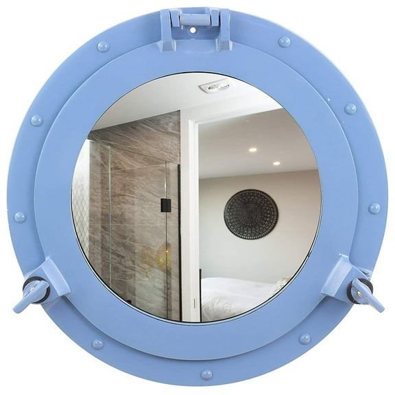 Aluminum Porthole Mirror 12" - Nautical Ship Décor - Home Décor - Nautical Collection
