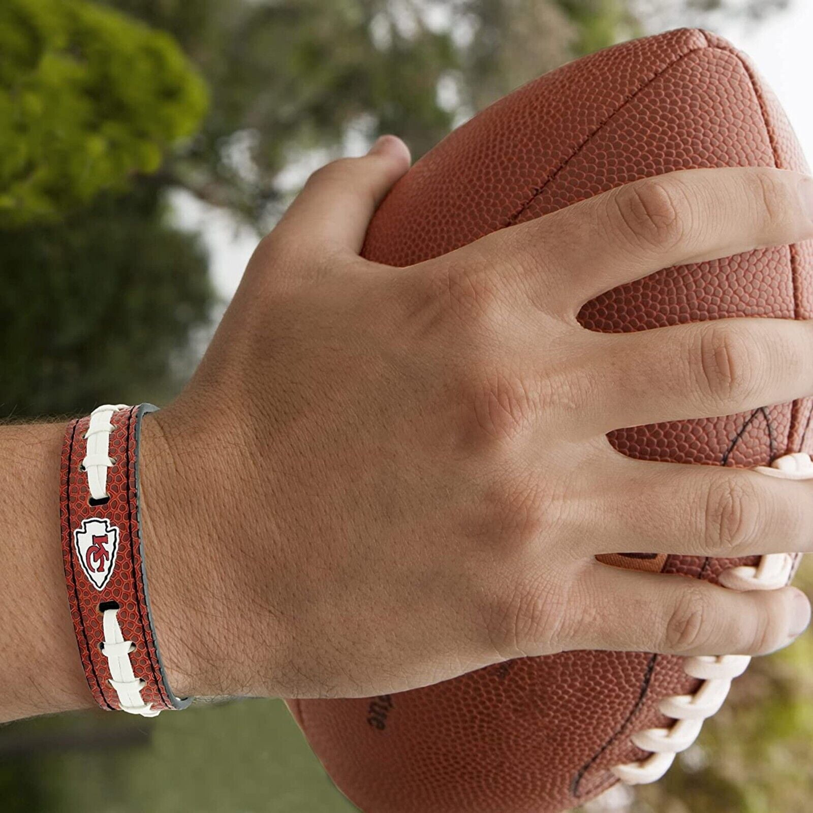 Pets First NFL Kansas City Chiefs Human Pebble Grain Bracelet