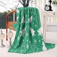 thumbnail image 2 of Green Christmas Tree Pattern Blanket,Comfortable Soft Flannel Throw Blanket,All Season,Warm Lightweight Blankets for Sofa Bed Couch Living Room Chair,50"x60", 2 of 4