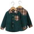 thumbnail image 7 of CSCHome Toddler Kids Boys Shirt Jacket 1-7T Long Sleeve Button down Tops Jacket Shacket Jacket Spring Autumn Coat Clothes, 7 of 7