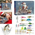 thumbnail image 4 of 2025 Calendario Adviento Pesca 24 Días Señuelos Establece Regalos para Hombres Pescadores (a), 4 of 9