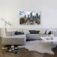 thumbnail image 2 of ARTCANVAS Frankfurt Germany Downtown Skyline Canvas Art Print - Size: 40" x 26" (1.50" Deep), 2 of 9