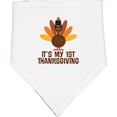 thumbnail image 2 of Inktastic My 1st Thanksgiving Turkey Baby Bandana Bib, 2 of 4