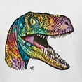 thumbnail image 2 of Dean Russo Raptor Animal Lover Womens Slim Fit Junior Tee, White, X-Large, 2 of 6