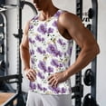 thumbnail image 5 of Pofeuu Orchids Flowers Print Men's Workout Tank Tops Sleeveless Muscle Gym Shirt Quick Dry-Large, 5 of 7
