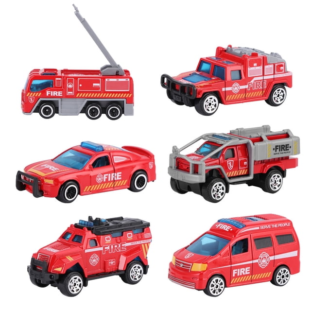 Modelo de vehículo de ingeniería, 6 piezas 1:64, modelo de coche de ingeniería, modelo de coche, juguete hecho a medida para la perfección
