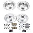 thumbnail image 3 of PowerStop Front and Rear Z26 Street Warrior Carbon-Fiber Ceramic Brake Pad and Drilled and Slotted Rotor Kit Fits: HONDA Select Models K4276-26, 3 of 9