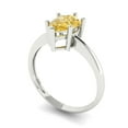 thumbnail image 2 of Solitaire Engagement Ring for Women - 1.5ct Natural Citrine in 18K White Gold Promise Ring, 2 of 6