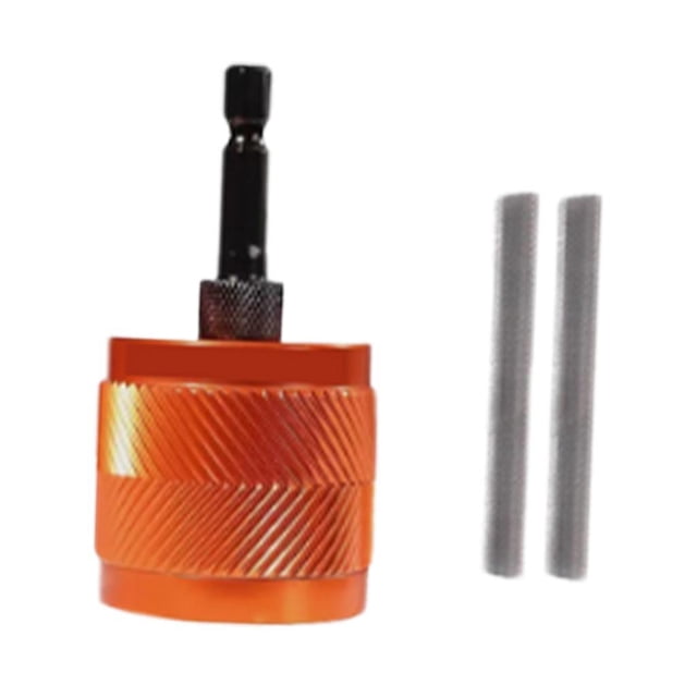 Limpiador de tubos de cobre con vástago hexagonal de 1/4 para limpiar pintura oxidada en tuberías de cobre. Resistente. Estilo A