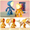 thumbnail image 3 of OUSITAID 2PCS Bande Dessinée Mini Lumière de Nuit Petite Lampe de Bureau LED Mignonne Table de Protection des Yeux Lumière Héroïque Forme de Police Lecture Lumière Réglable Robot Lumière Décorative pour Enfant, 3 of 9