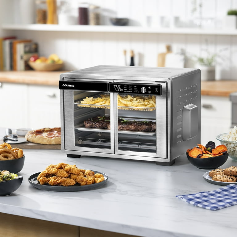 Gourmia 37 Qt Air Fryer French Door Toaster Oven, 9-Slice Capacity