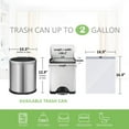 thumbnail image 2 of RYTHGF-2 Gallon Small 140 Counts Strong Drawstring Trash Bags Garbage Bags by , Bathroom Trash Can Bin Liners, Plastic Bags for home office kitchen, White, 2 of 4