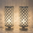 thumbnail image 2 of Desk Nightstand Lamp for Bedroom, Girls Room, Office Dorm in Clear Crystal Shade, 2 of 5