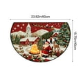thumbnail image 3 of Horivan 2 Pcs Christmas Kitchen Rug Non Slip Absorbent Holiday Floor Mat Washable Polyester Doorway Decor for Home Entryway Bathroom Laundry Room, 3 of 6