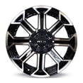 thumbnail image 1 of RTX (Tout-Terrain) 082950 Peak Noir Usiné 18x9 8x180 ET18 CB125, 1 of 1