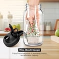 thumbnail image 5 of Breast Milk Pitcher Glass Pitcher with Lid, 64 oz 2 Quart Mason Jar Pitchers with Lid and Spout, Wide Mouth Glass Jug Sun Tea Pitchers, Cold Brew Coffee pitcher, Fridge Container for Water-Christmas, 5 of 8