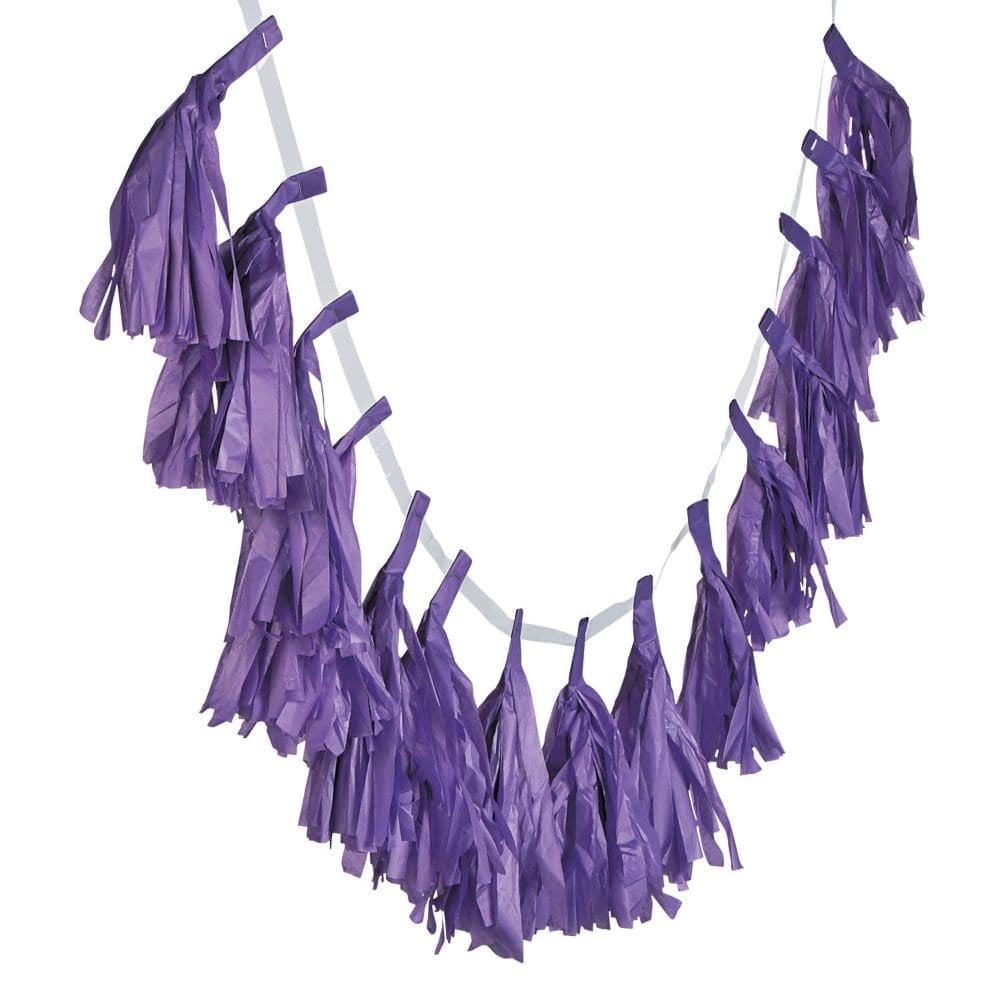 Purple Hanging Tassel Garland Party Decor 1 Piece