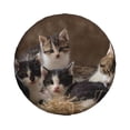 thumbnail image 2 of Balery Cat Familytire Cover Waterproof Dust-Proof, Universal Spare Wheel Tire Cover For Trailer, Rv, Suv Truck And Vehicle Camper Accessories-15 Inch, 2 of 9