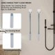 thumbnail image 3 of 2pcs Silicone Toe Gap Cleaning Brush, Foot Cleaning Brush, Foot Brush for Shower with Long Handle, Exfoliation Tool Brush for Elderly, 3 of 5