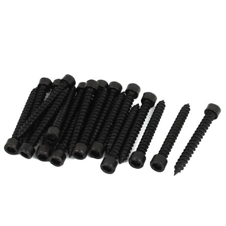 

Unique Bargains 6mm x 50mm Full Thread Carbon Steel Hexagon Head Self Tapping Screws 20 Pcs