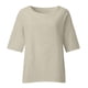 thumbnail image 4 of Camisas de Manga Corta para las Mujeres Verano Cortado Mangas Cuello Redondo Camisa Suelta, Blusa Impresa Casual, 4 of 5