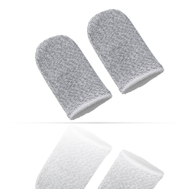 fastboy 1/2/3/5 2 Pieces Sweatproof Fingertip Mobile Carbon Fiber Sleeves Touchscreen Game Controllers Set Girls Gamers Knitted Protector No.04 1 Pc