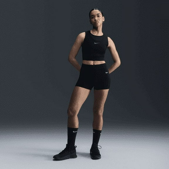 Nike Pro Women's Mid-Rise 3 Color: Black/White Size: S